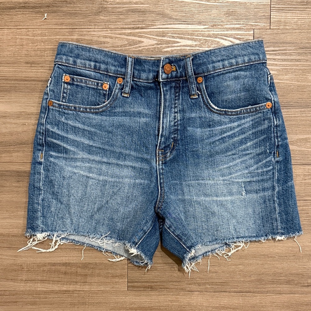 Madewell Women’s Stretch High Waist Denim Cutoff Shorts